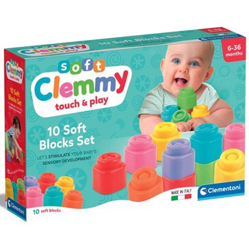 Set cuburi Soft Clemmy - Touch & play, 10 piese - eMAG.ro