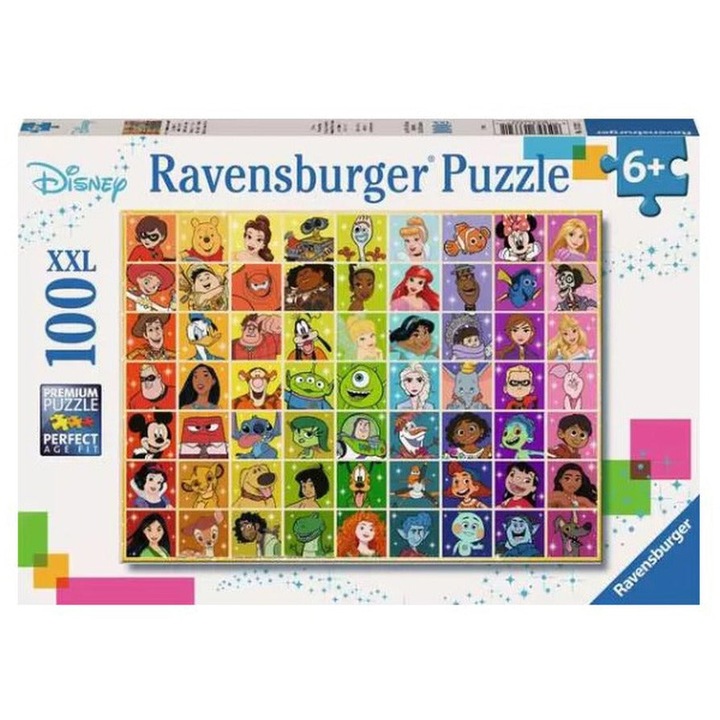 Пъзел Ravensburger XXL - Герои на Disney, 100 части