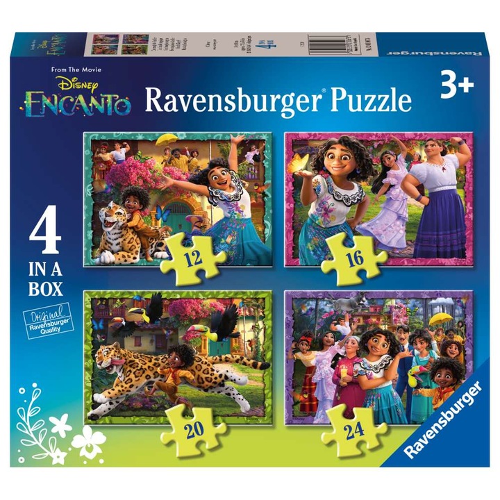 Пъзел Ravensburger - Disney Encanto, 4 в 1, 12/16/20/24 части