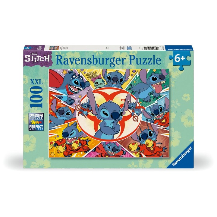 Пъзел Ravensburger XXL - Disney Stitch, 100 части