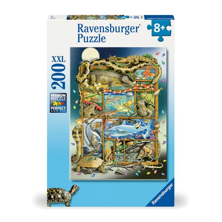 Ravensburger XXL puzzle - Hüllők, 200 darabos