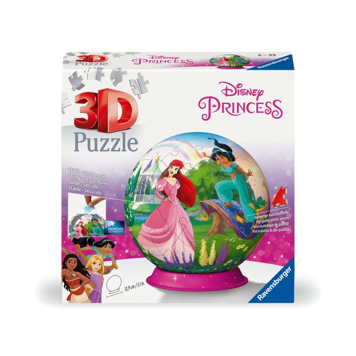 Пъзел 3D Ravensburger - Disney Princess, 72 части