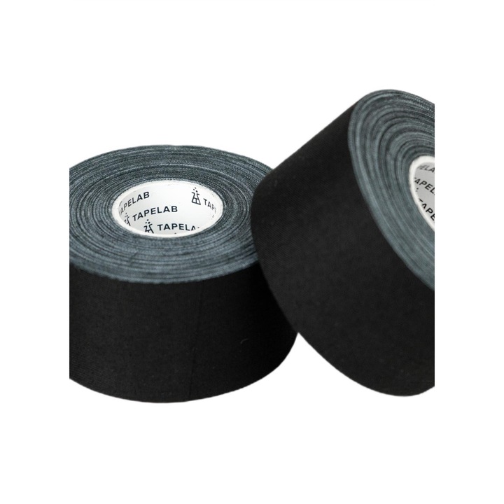 Залепваща лента за защита на пръстите 37,5 mm x 13,7 m черна, 2 броя