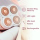 Епилатор Maxistoo, LED осветление, 4 плаващи глави, безболезнен, 800mAh