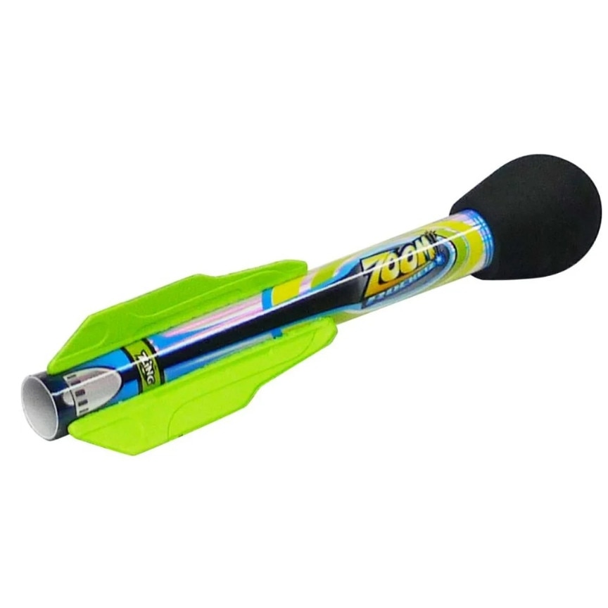 Set lansator cu 3 rachete, Zing, Zoom Rocketz, Verde - eMAG.ro