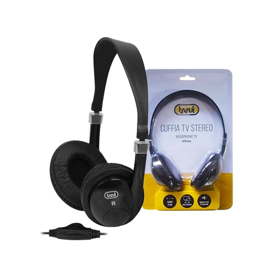 Casti Stereo Cavo TV pliabile Trevi 0636 cu fir lung de 5m, izolatie ...