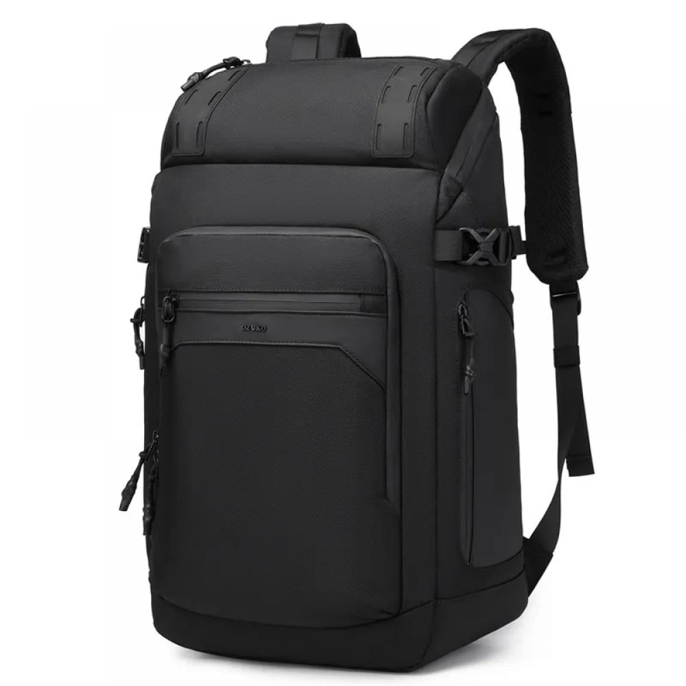 Rucsac OZUKO, compatibil cu laptop 17.3 inch si tableta 9.7 inch, 32L, impermeabil, buzunar antifurt, unisex, spatios, multifunctional, 50 x 18 x 33 cm, negru