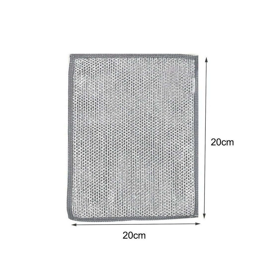 Set 5 lavete cu dublu strat, din fibra abraziva pentru vase, 20 x