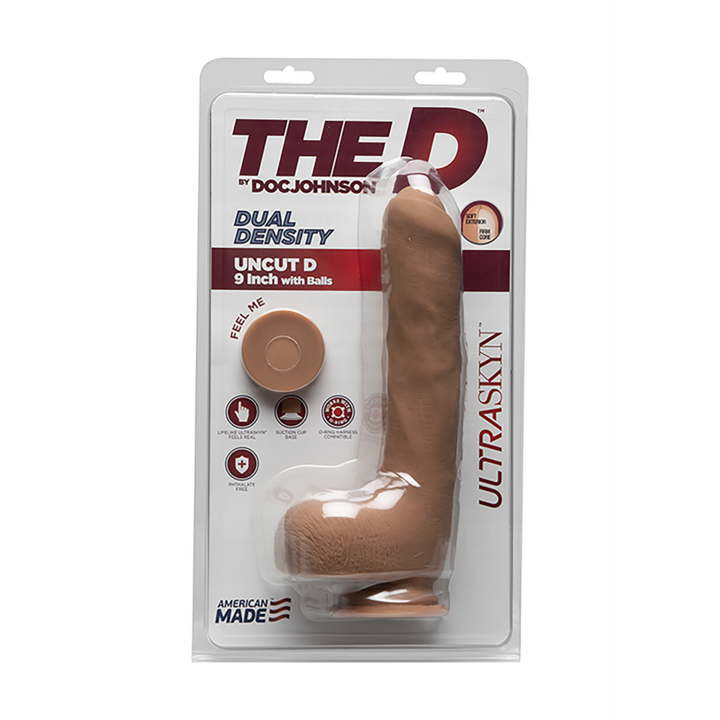 Realistic Dildo Doc Johnson ULTRASKYN golyókkal 22 cm