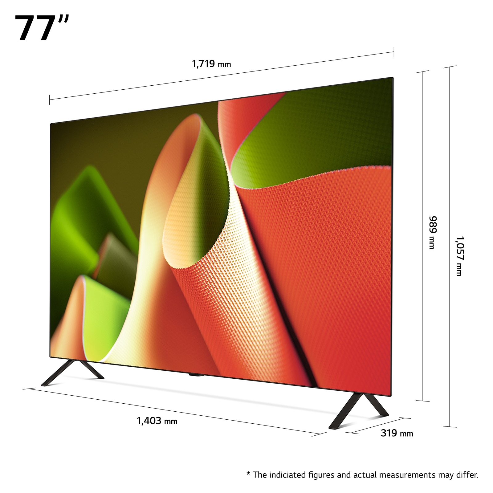 Televizor LG OLED 77B42LA, 195 cm, Smart, 4K Ultra HD, 100Hz, Clasa F