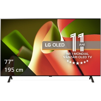 Televizor LG OLED 77B43LA, 195 cm, Smart, 4K Ultra HD, 100 Hz, Clasa F (Model 2024)