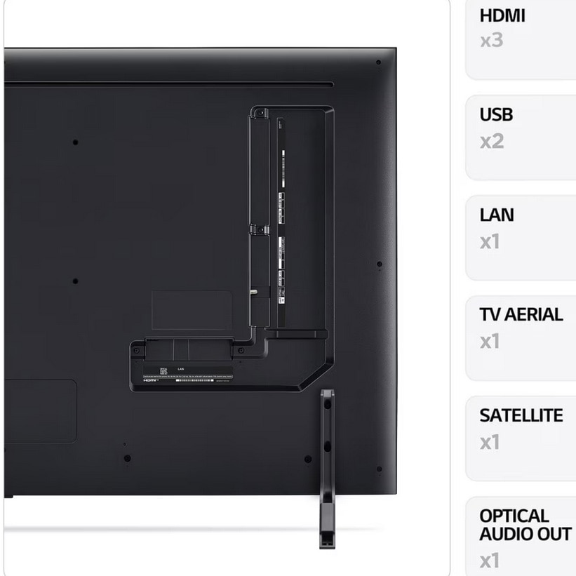 Televizor LG QNED 50QNED80T3A, 126 cm, Smart, 4K Ultra HD, Clasa F