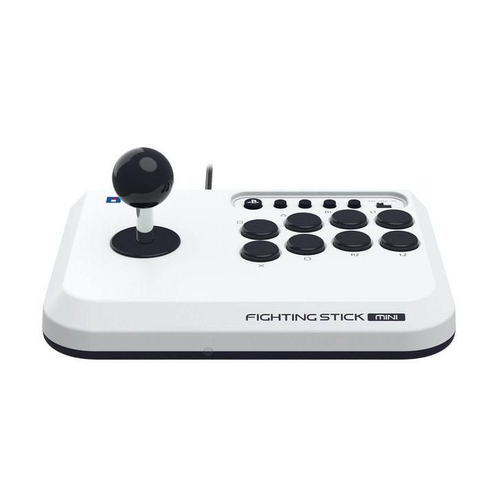 Controller cu fir, Hori Fighting Stick Mini, PlayStation 5, PlayStation 4, Arcade, Alb