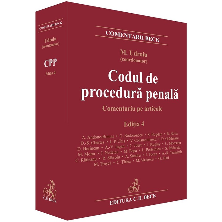 Codul de procedura penala. Comentariu pe articole, Mihail Udroiu