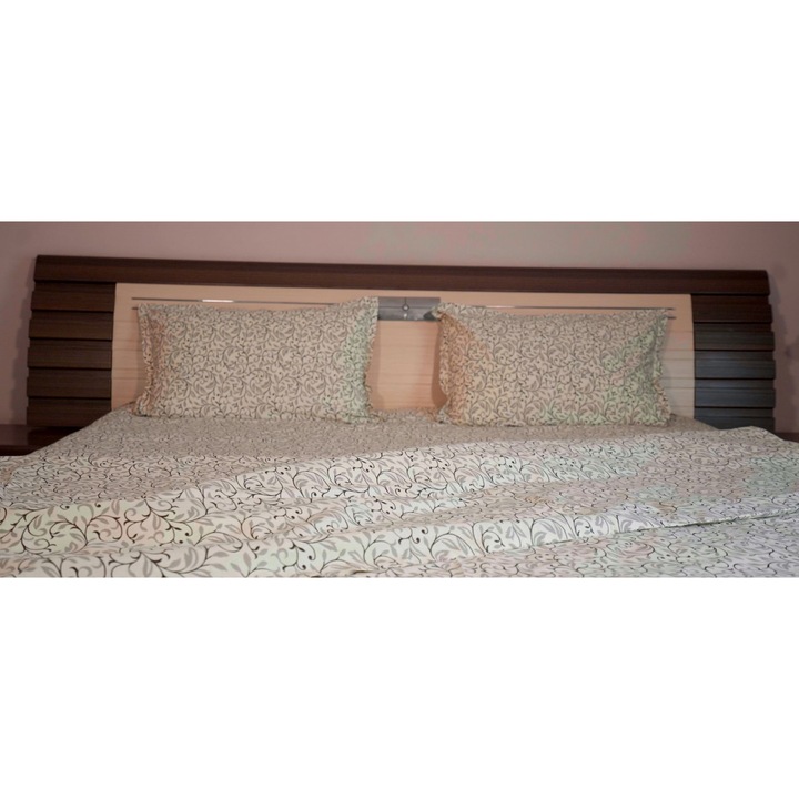 Ágynemű 4 db, Casa Otilia, Barna gallyak, Pamut, 200x220 cm