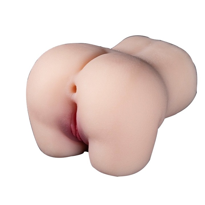 Masturbator vagin si anus, roz inchis, 12x10cm