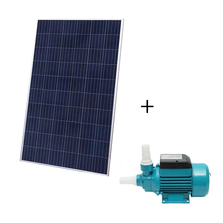 Pompa apa suprafata 12V, 280W, 1.5m3/h, cu panou solar fotovoltaic 280W policristalin Solid Volt