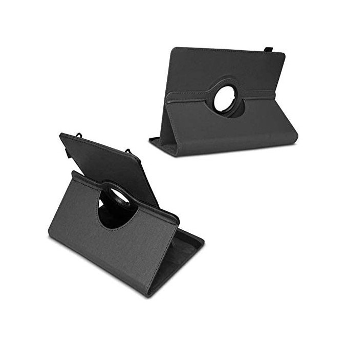 Husa rotativa universala pentru tableta 11 inch din piele ecologica, Negru