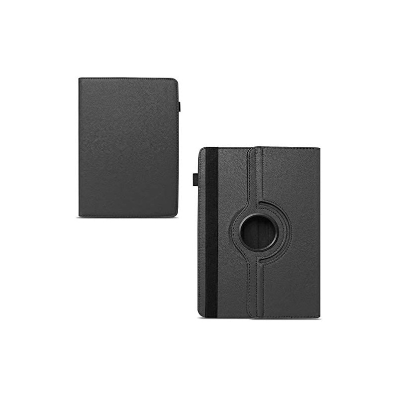 Husa rotativa universala pentru tableta 11 inch din piele ecologica, Negru