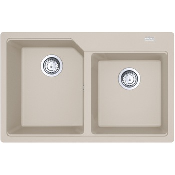 Chiuveta bucatarie fragranite Franke UBG 620-78, 2 cuve, 780x500 mm, adancime cuva 220 mm, Sahara