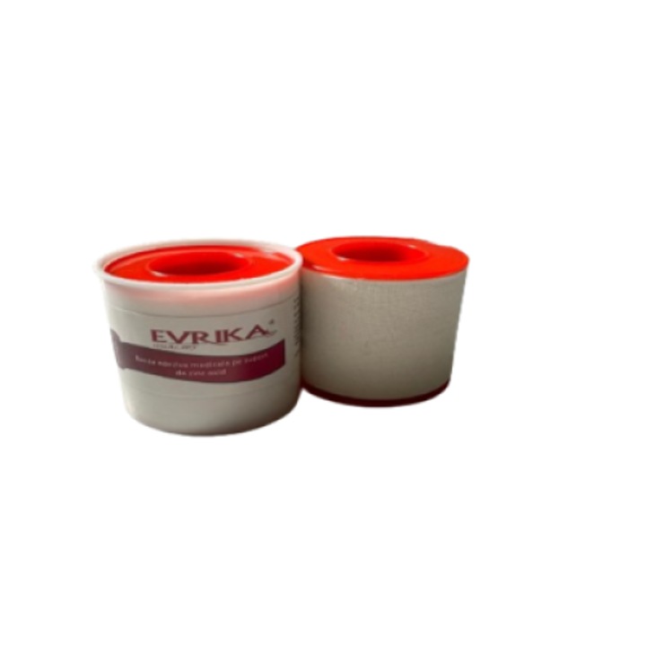 Leucoplast suport textil, zinc oxid, Evrika Quality, 5cm/5m