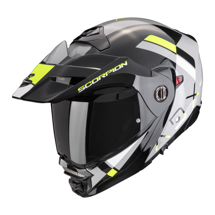 Casca moto Flip-up Scorpion ADX-2 GALANE Grey-Black-Neon Yellow marime L