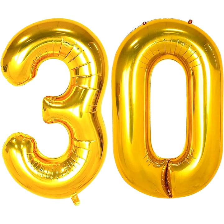 30. évfordulós léggömbkészlet, klasszikus, arany, évfordulós témában