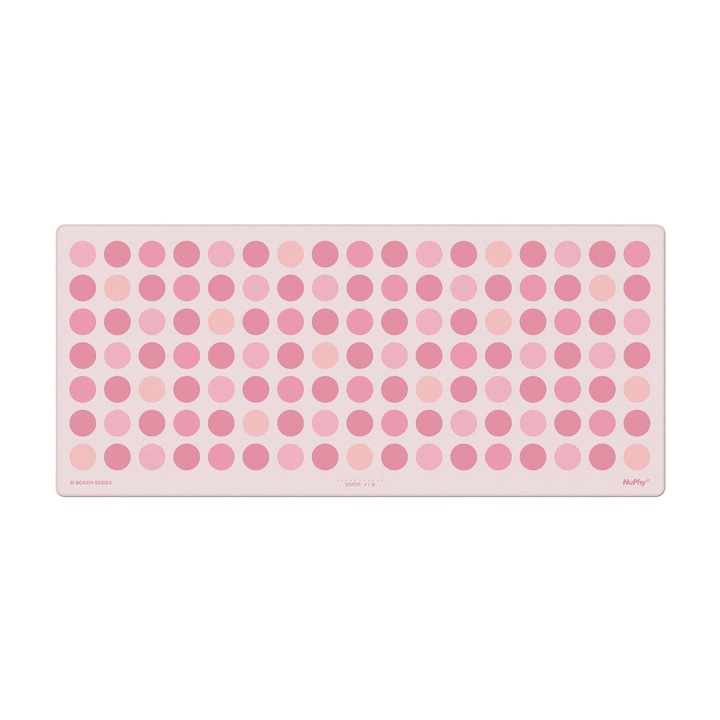 Mousepad Nuphy Bokeh Desk Mat, 900x400, Inca Rose