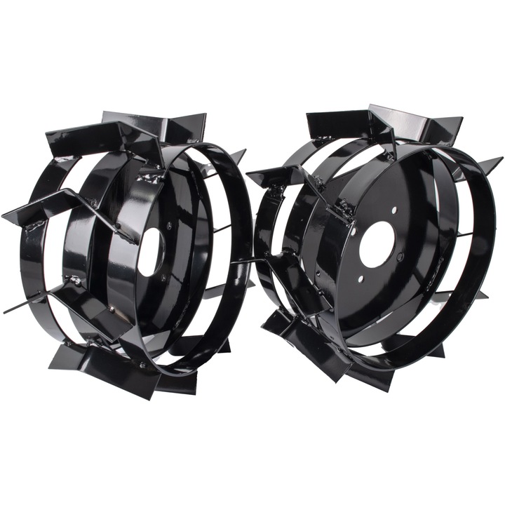 Комплект две метални колела Wolfson WFS7000.4, 4.00 x 8, За мотофреза/култиватор, Без маншони