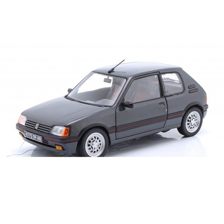 Macheta Peugeot 205 Gti 1.6 1988 Graphite Grey - 1/18 Norev