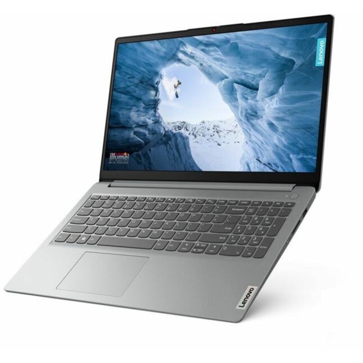 Lenovo Idepad, AMD Ryzen 5 7520U, 15.6 FullHD, 8 GB, 256 GB SSD, AMD Radeon 610M, Szürke, Magyar billentyűzet, Böngésző, Vírusirtó, Windows 11 Pro