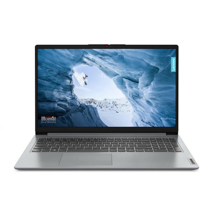 Lenovo Idepad, AMD Ryzen 5 7520U, 15.6 FullHD, 8 GB, 512 GB SSD, AMD Radeon 610M, Szürke, Magyar billentyűzet, Böngésző, Vírusirtó, Windows 11 Pro