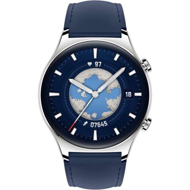 Смарт часовник HONOR Watch GS3, 1.43 инчов AMOLED екран, GPS, Bluetooth 5.0, iOS &Andoid (син)