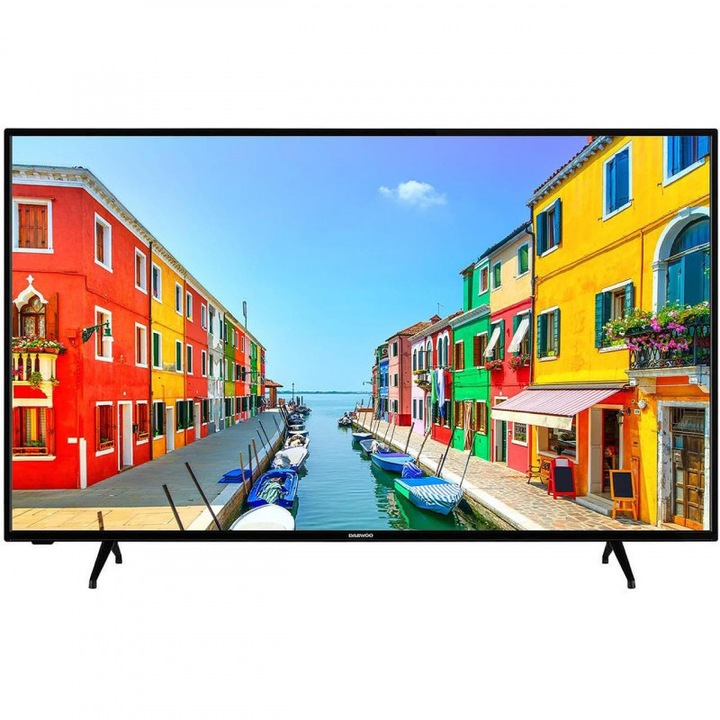 Телевизор Daewoo D50DM54UAMS, ANDROID TV, 3840x2160 UHD-4K, LED, 50 inch, 126 см, Черен