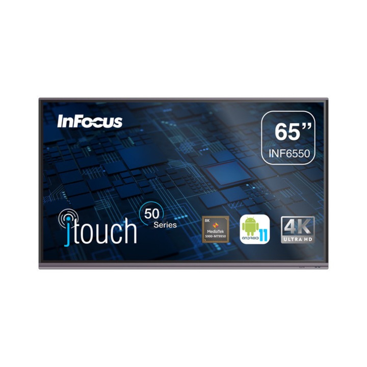 Интерактивен дисплей InFocus INF6550, 65'', 4k, Android 11