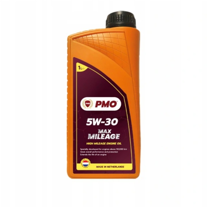 Ulei motor PMO Max Mileage 5W30, pentru masini vechi, reducere uzura, 1L