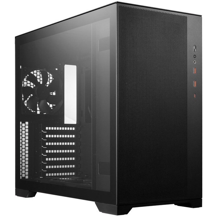 FSP CMT580, E-ATX Mid Tower számítógépház, fekete