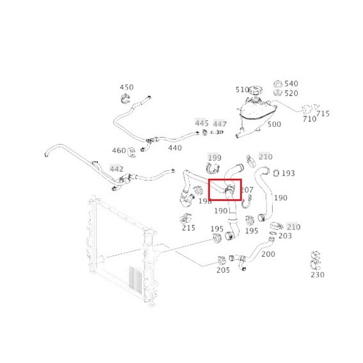 Conducta Radiator Conducta apa radiator Mercedes, ML W164, A1645011082 - eMAG.ro