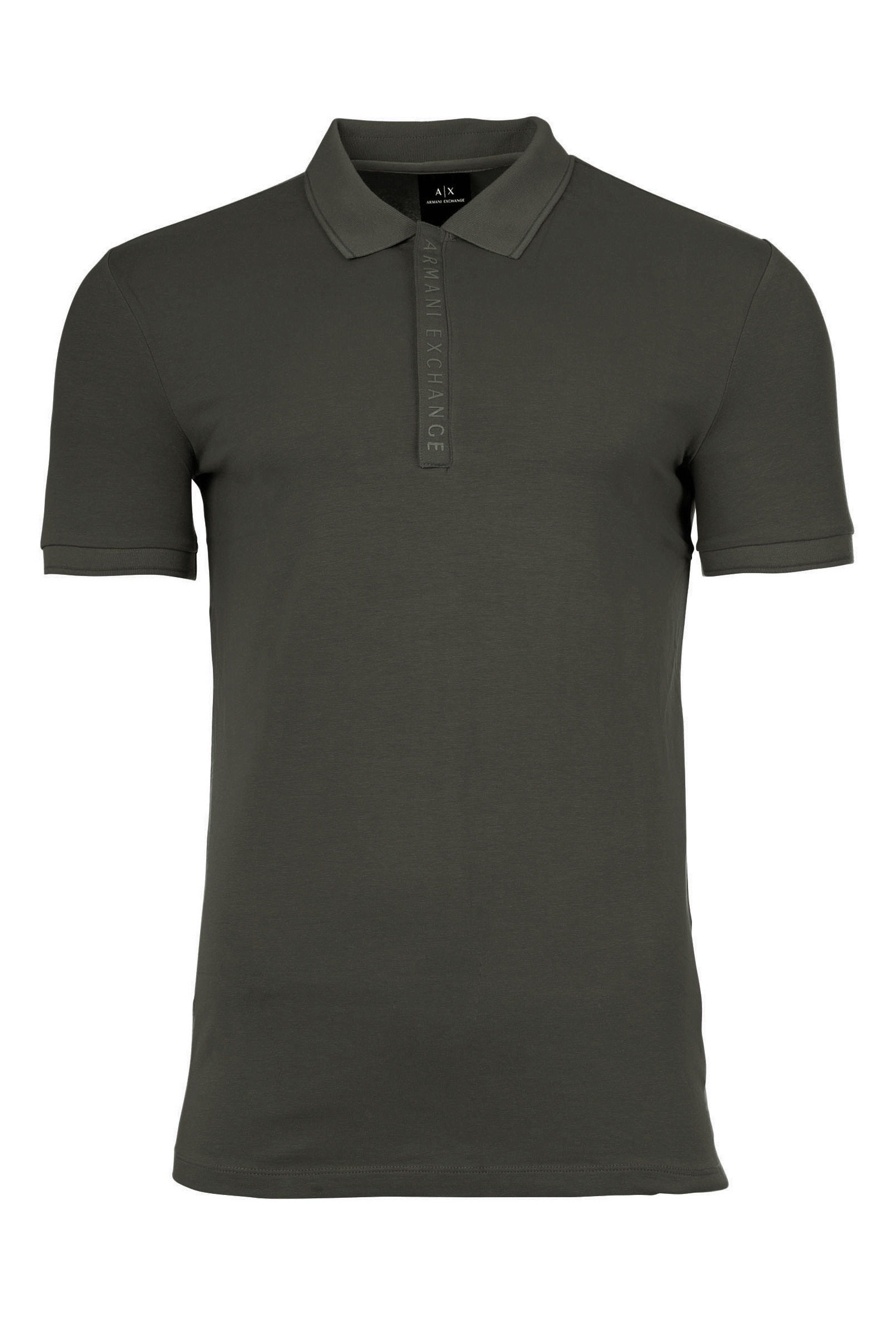 ARMANI EXCHANGE, Tricou polo slim fit din amestec de bumbac, Verde masliniu, XL