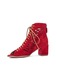Botine dama, Maciejka, 4500683, Piele naturala, 38 EU, Rosu