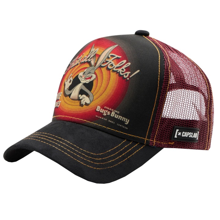 Sapca baseball pentru barbati, Capslab Looney Tunes Yosemite Sam Cap CL-LOO3-1-RIN1, Negru, One size
