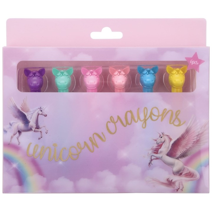 Set Creioane colorate, MP, Fantasy 6 buc