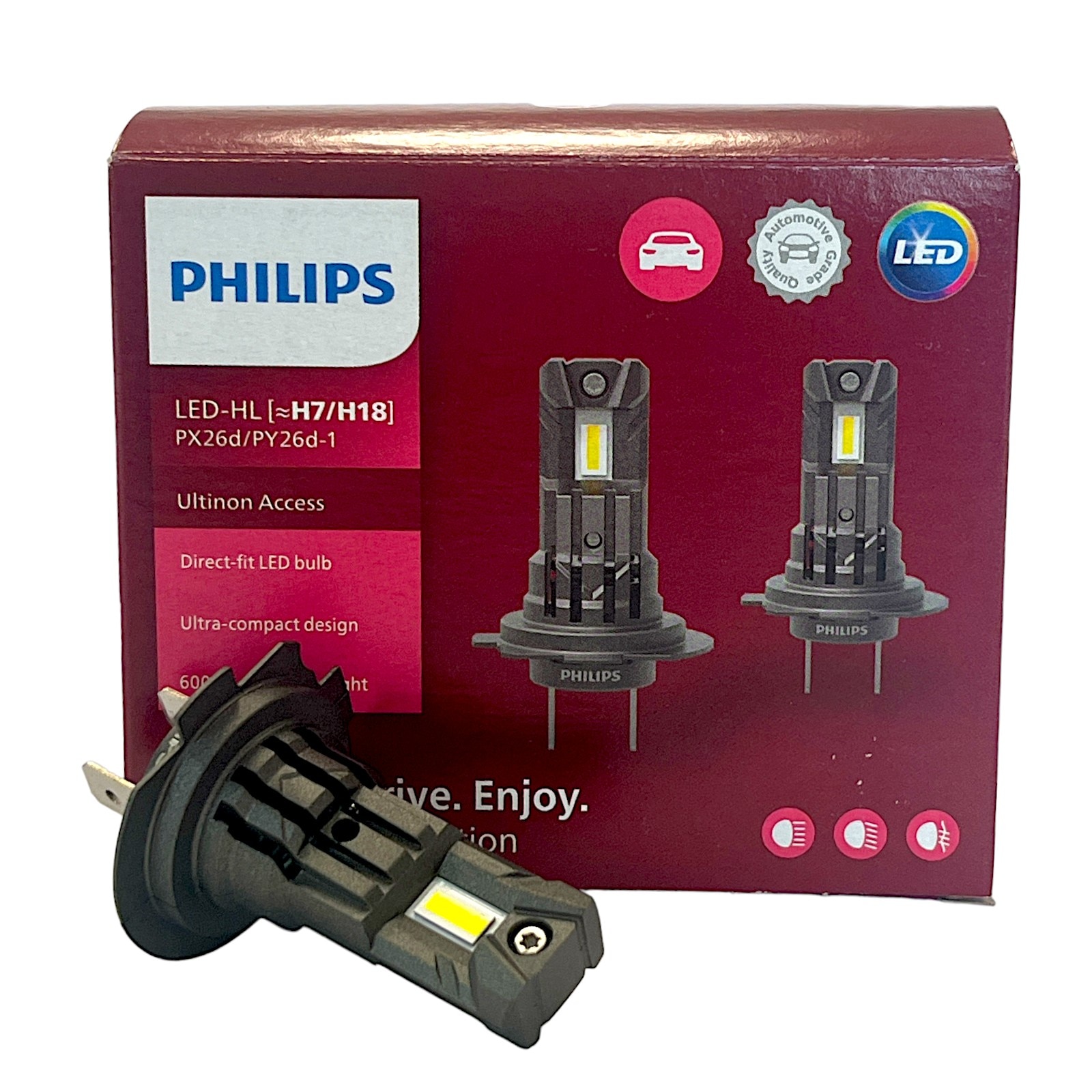H⑦-2 Set 2 becuri auto LED H7 K88 lupa 280W/set 12V 28000lm - eMAG.ro