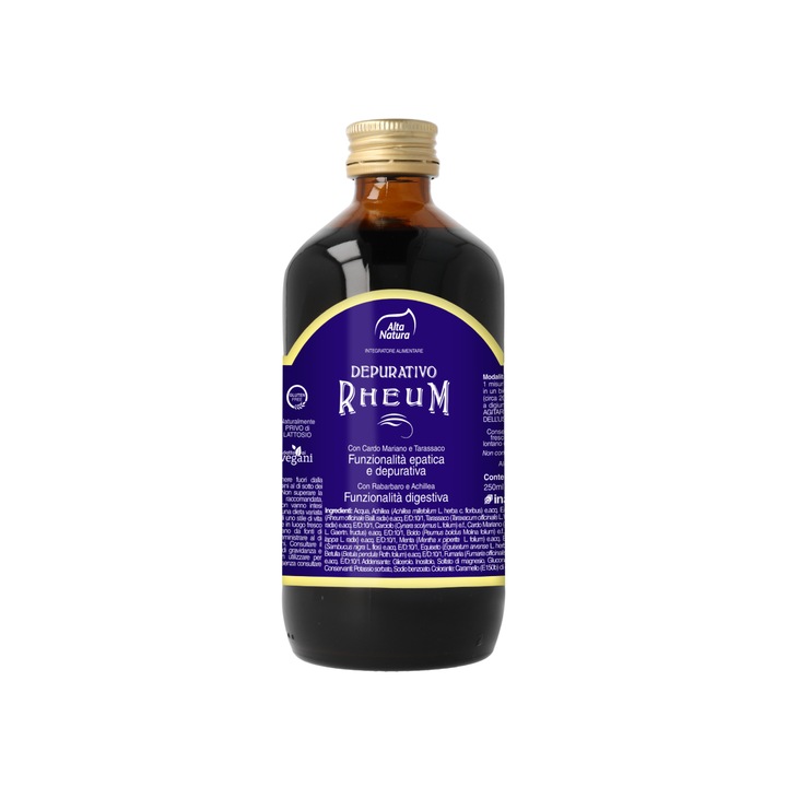Supliment alimentar pentru sanatatea ficatului si detoxifierea organismului Depurativo Rheum, 250ml