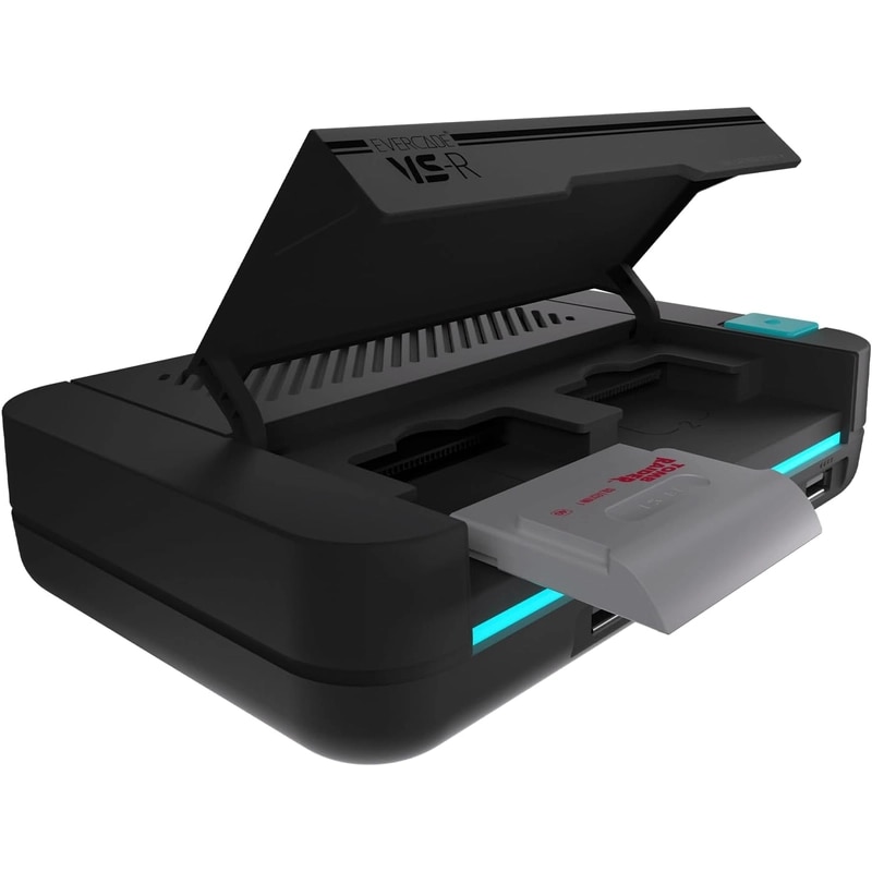 Consola de jocuri, Evercade VS-R, Retro Gaming, Full HD 1080p, Wi-Fi, Multiplayer, Gri