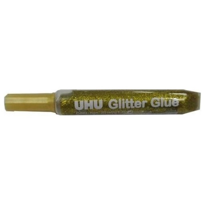 Лепило с блясък, Uhu, Златист, 20 мл
