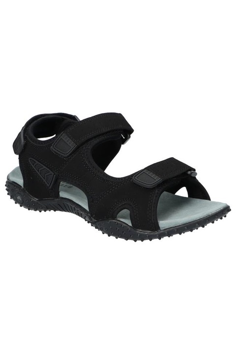 Sandale Sport Unisex, American Club, Rl5224, Brant din Piele Naturala, Negru
