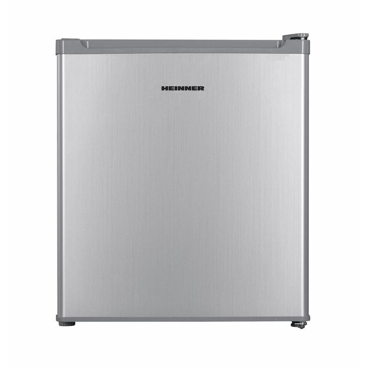 Минибар хладилник Heinner HMB-HM41SE++, 41 л, Клас Е, Реверсивна врата, В 51 см Сребрист