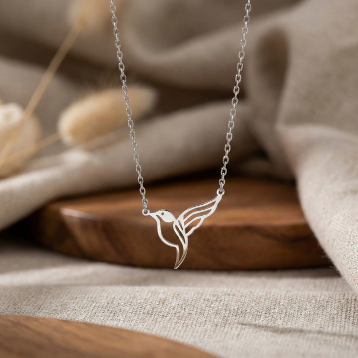 Lantisor cu pandantiv Colibri din argint 925 ARTOR LF32