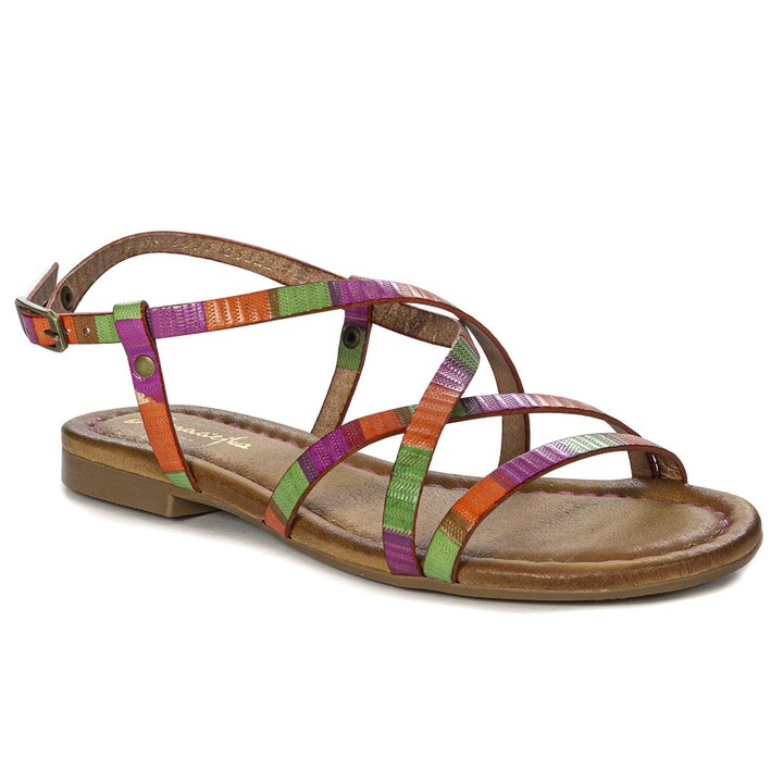 Sandale dama, Maciejka, 877612, Piele naturala, Verde